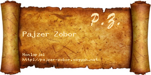 Pajzer Zobor névjegykártya